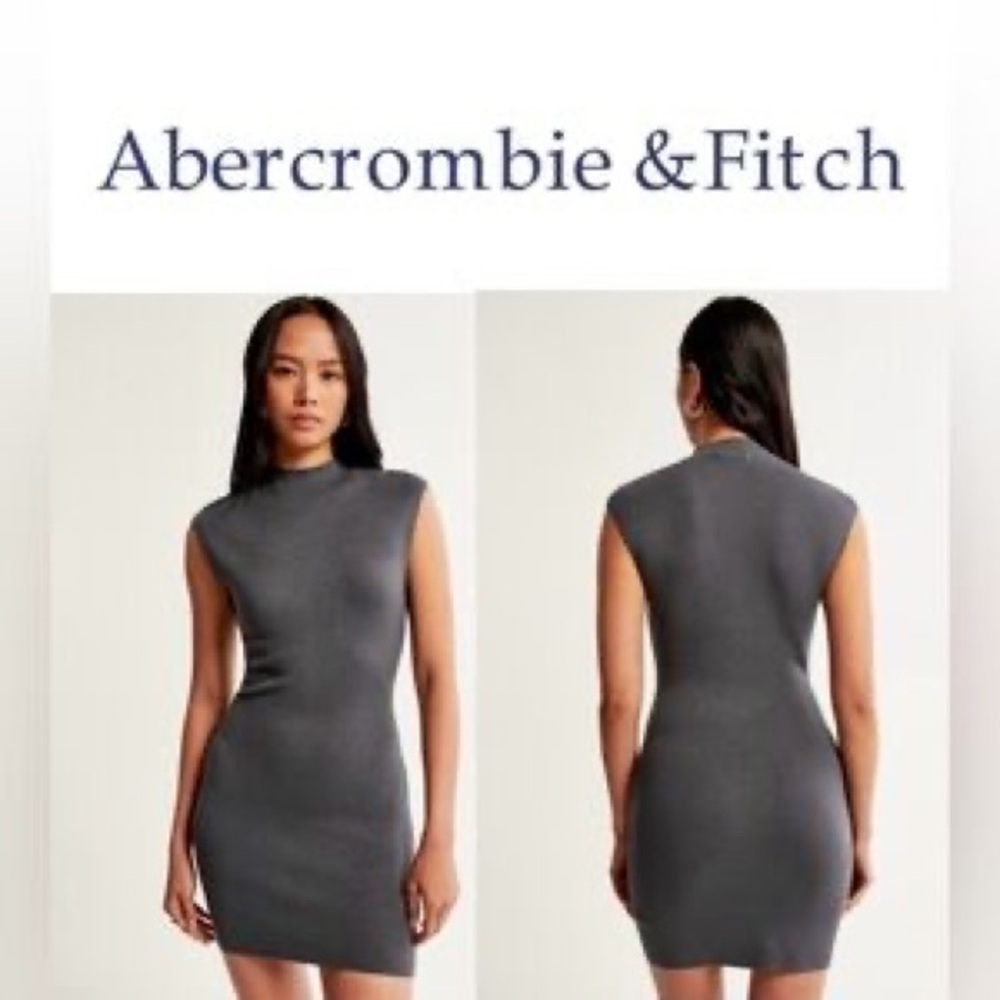 Abercrombie & Fitch Charcoal Sleeveless Dress